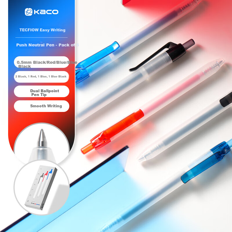 KACO Writing Pen - 0.5mm Bullet Tip for Exams and Office Use