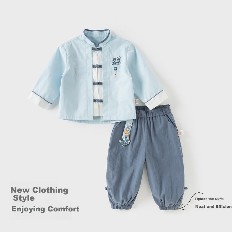 DAVE & BELLA Kids Autumn Hanfu Set
