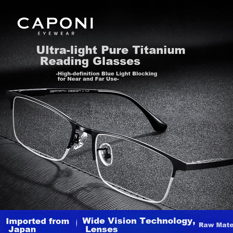 CAPONI Bifocal Reading Glasses for Men