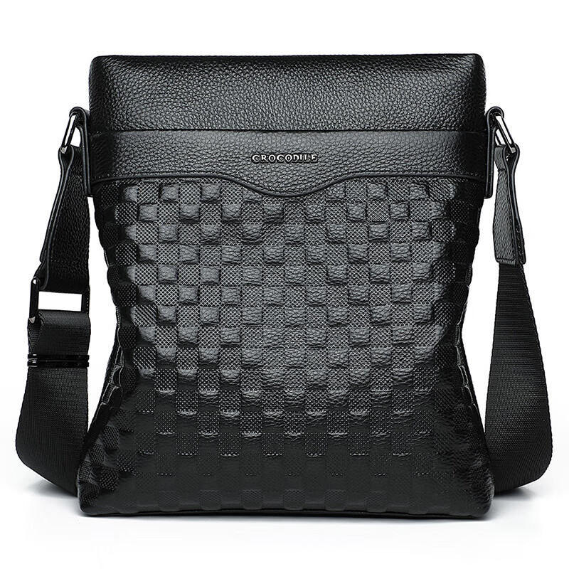 CROCODILE Plaid Men's Shoulder Bag