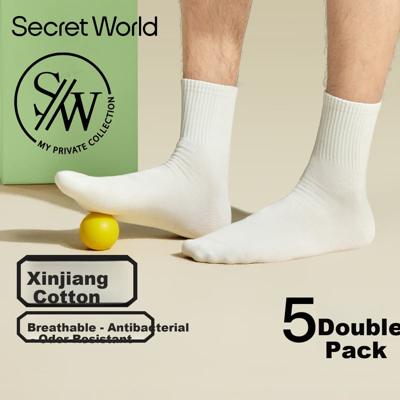 SecretWorld Men's Summer Breathable Thin Socks
