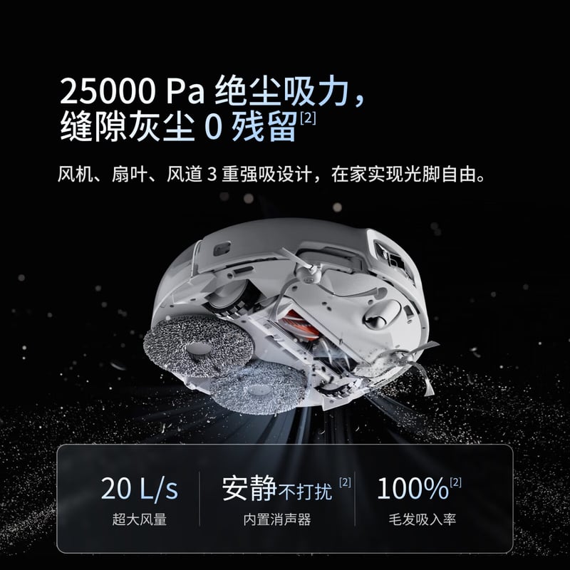 DJI Robotic Vacuum Cleaner ROMO P Transparent Edition