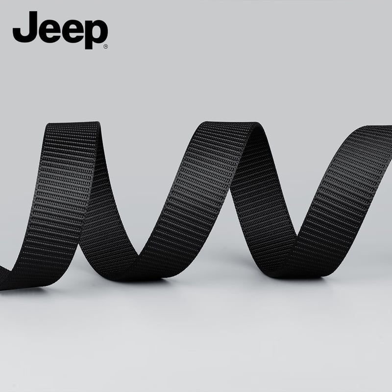 JEEP Men's Woven Belt with High-End Buckle