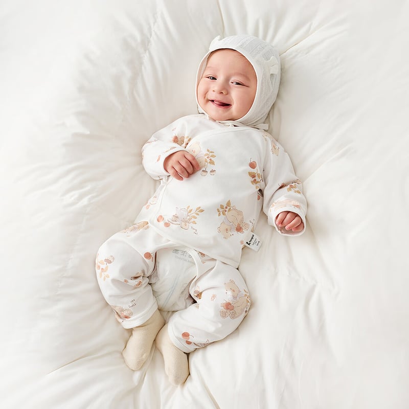 TONGTAI Baby Monk Robe Outfit Set - Soft Brown