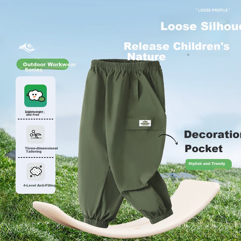 TonLion Kids' Durable Cargo Pants