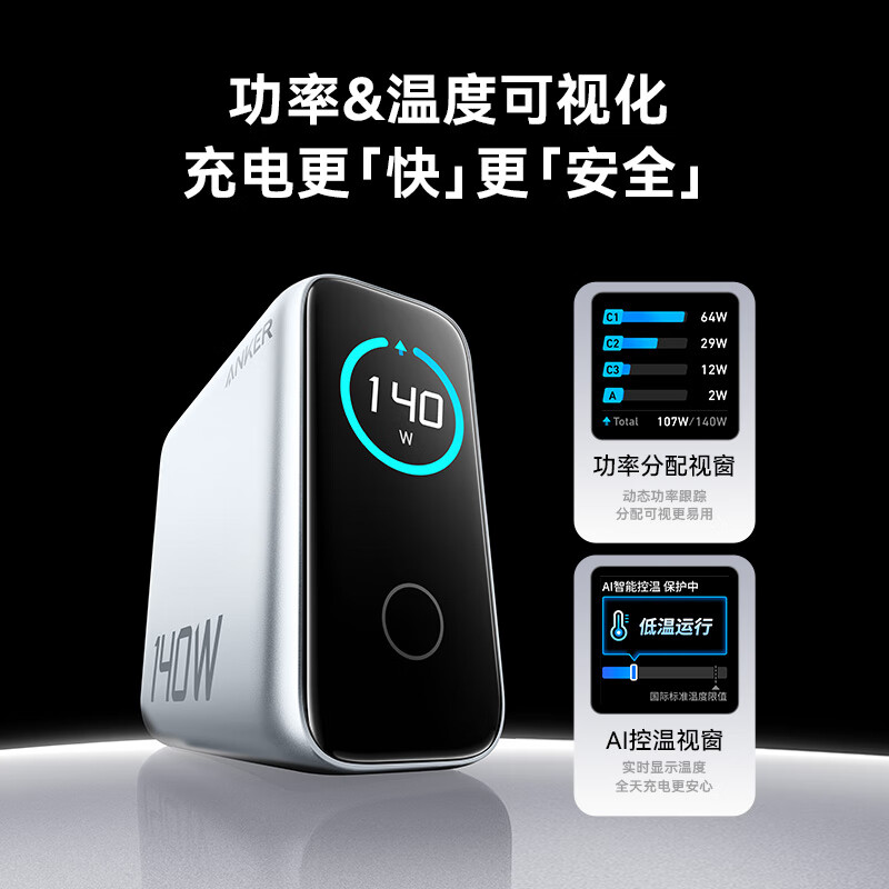 ANKER Smart Display 140W Charger Set