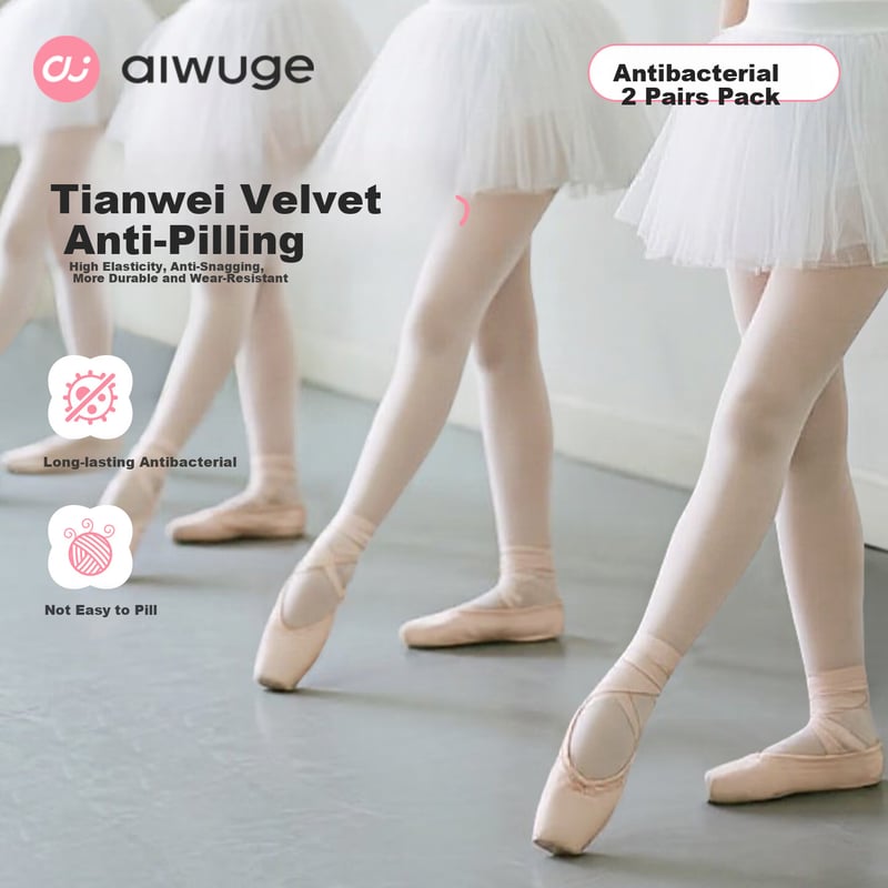 Aiwuge Dance Socks for Kids - Antibacterial & Breathable