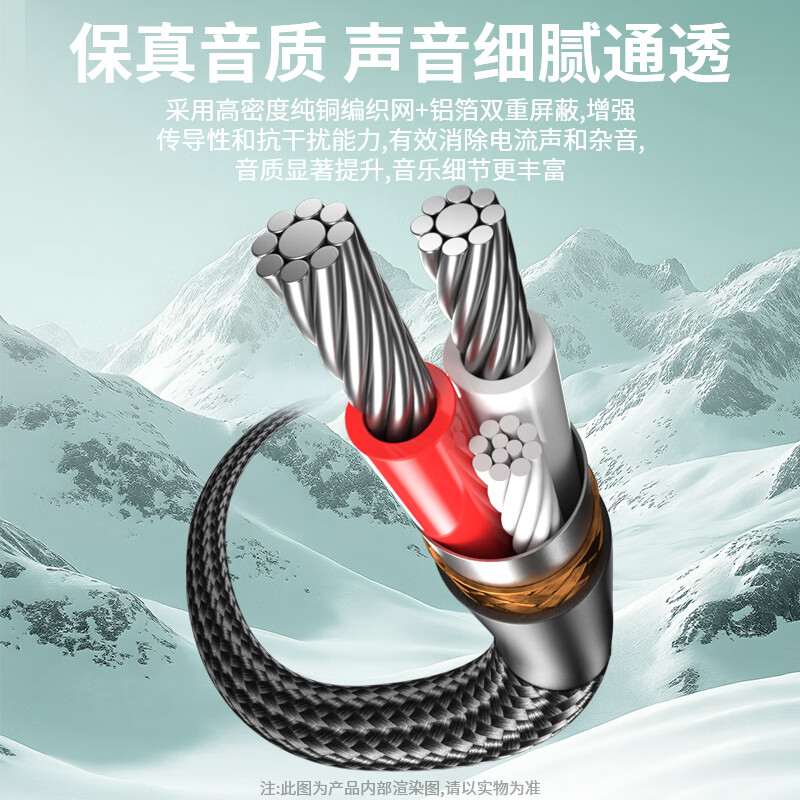 KELEPU Dual 6.35mm to Dual RCA Audio Cable 1m