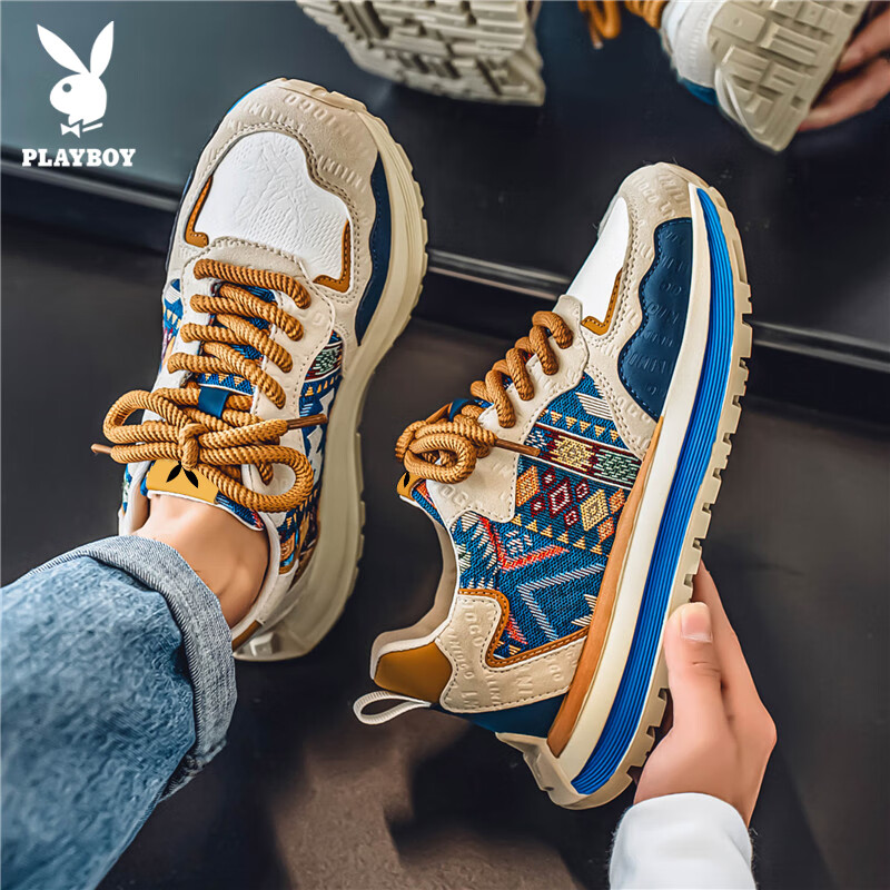 PLAYBOY Dad Shoes for Men Summer 2026 Breathable Sneakers