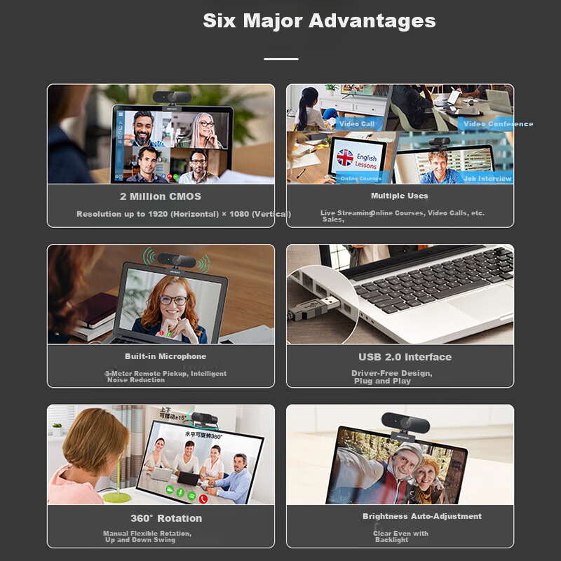 Hikvision HD Conference Webcam with Microphone