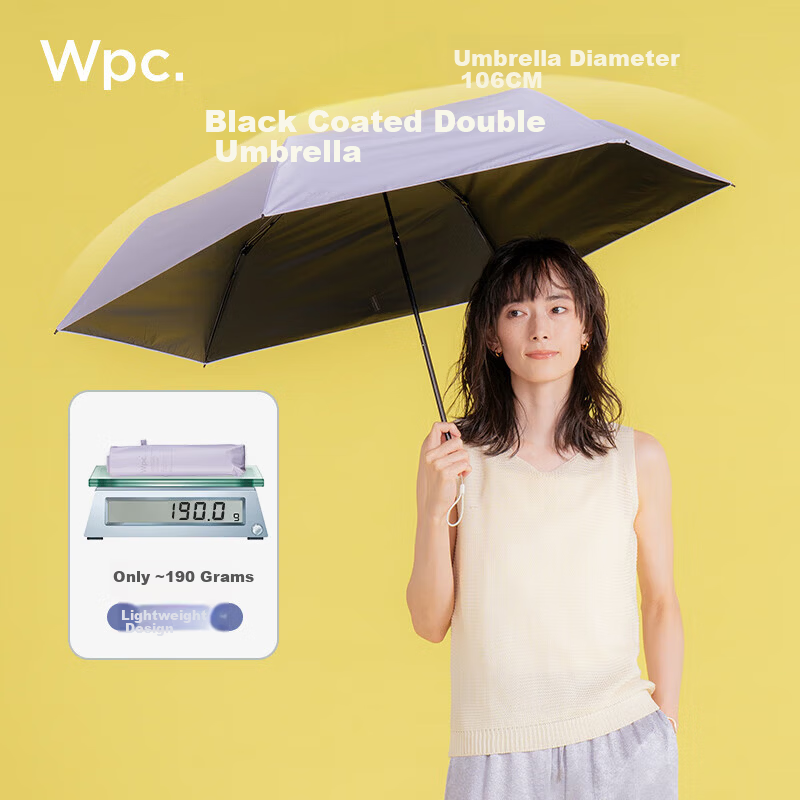 WPC. Dual-Use Sun Umbrella with UV Protection