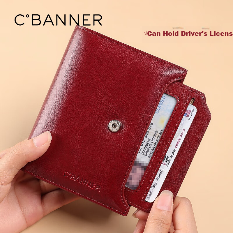 C.BANNER Women's Leather Wallet - Short Card Holder