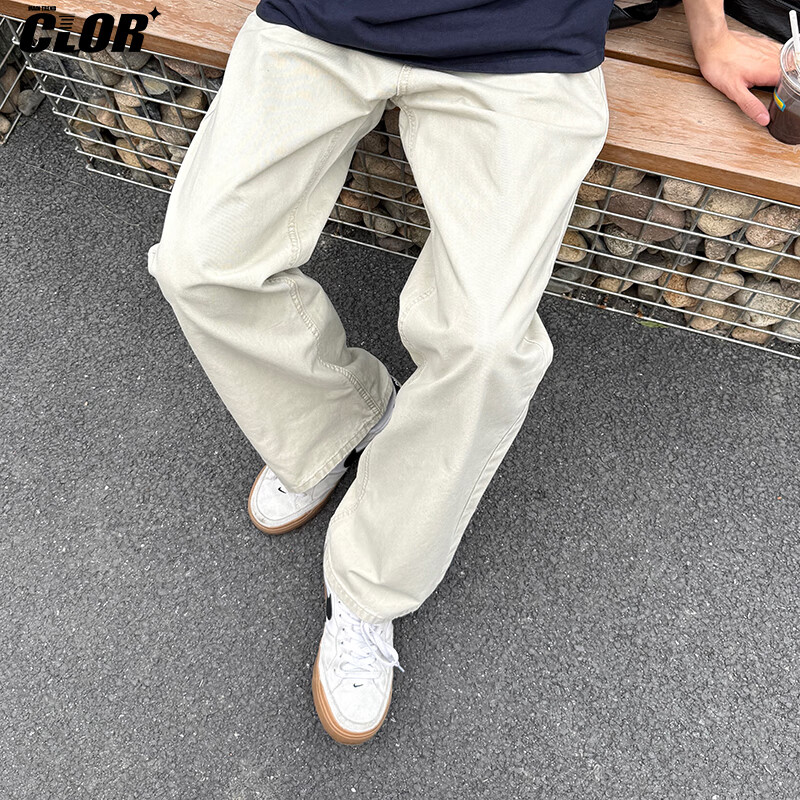 CLOR Pure Cotton Straight-Leg Jeans for Men