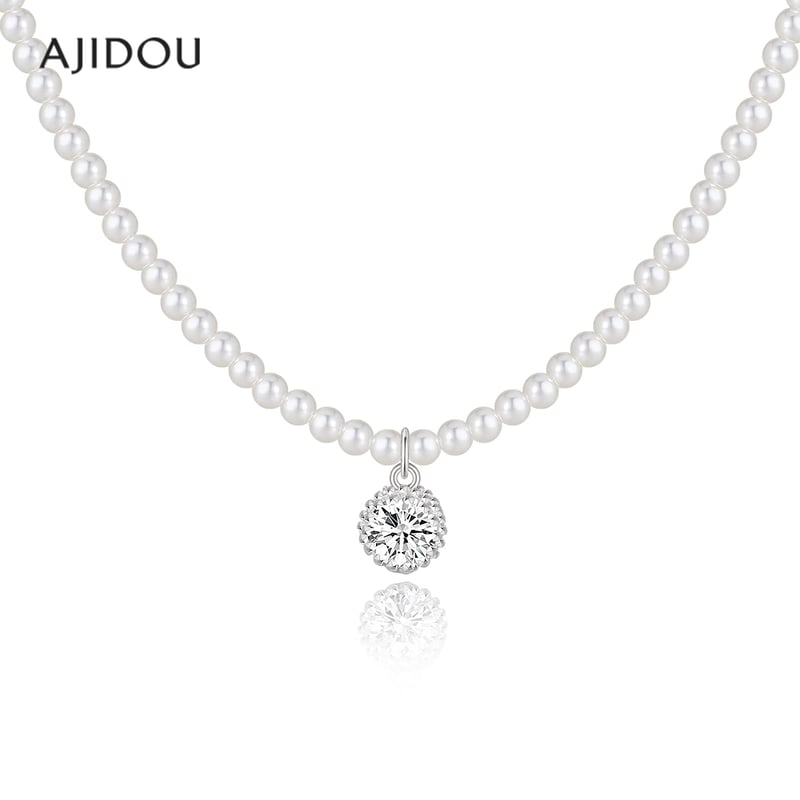 AJIDOU Imitation Pearl Dazzling Necklace