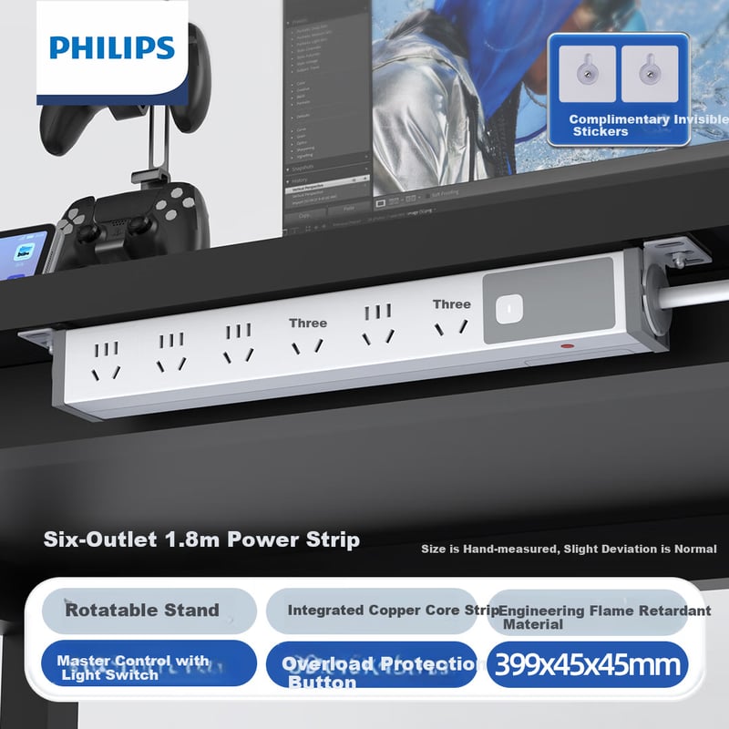 PHILIPS PDU 6-Outlet Power Strip