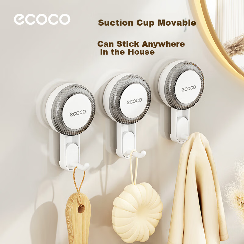 Ecoco Suction Cup Hook - Strong Load-Bearing Invisible Hook