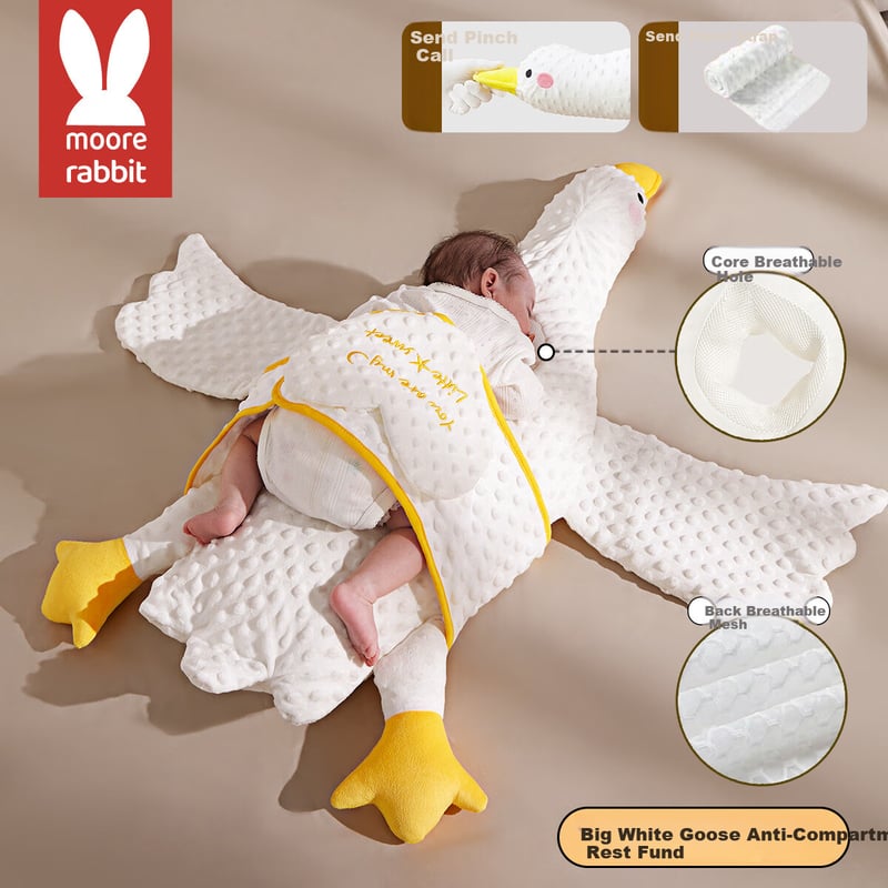 Moertu Goose-Shaped Gas Relief Pillow for Babies