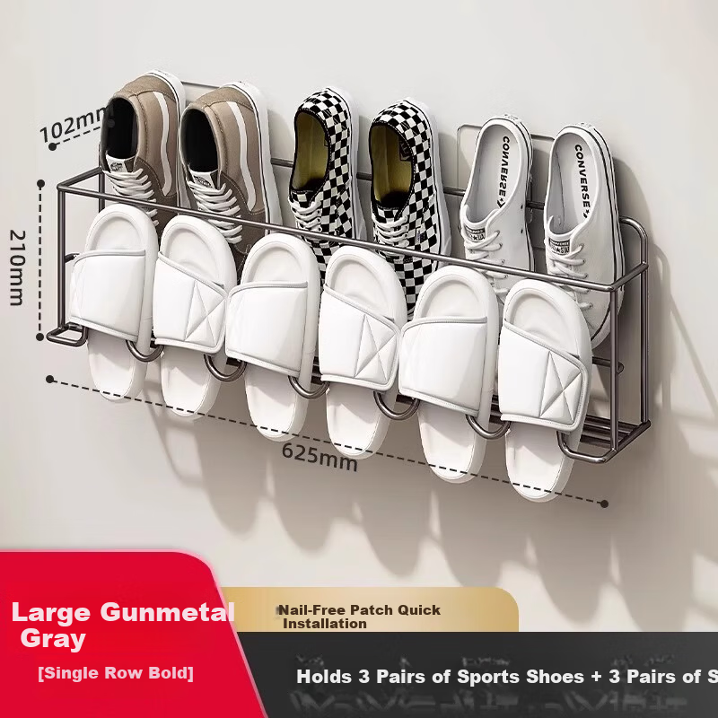 MUYA Over-the-Door Shoe Rack - 6 Pairs Capacity