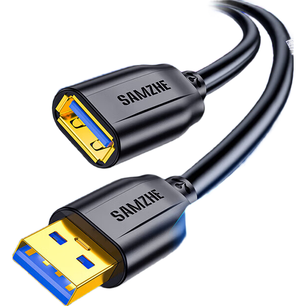 SAMZHE USB 3.0 Extension Cable - Gold-Plated