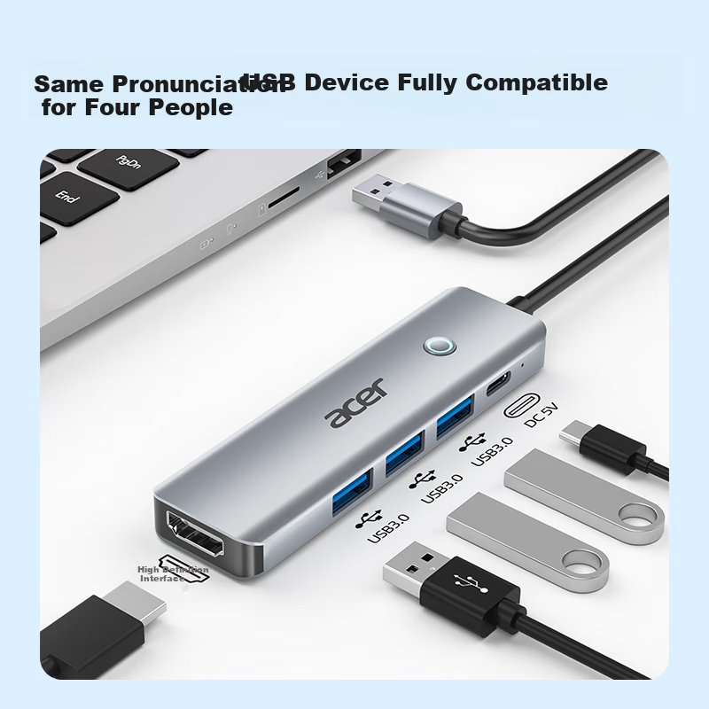 Acer USB to HDMI Docking Station with 5-in-1 Hub