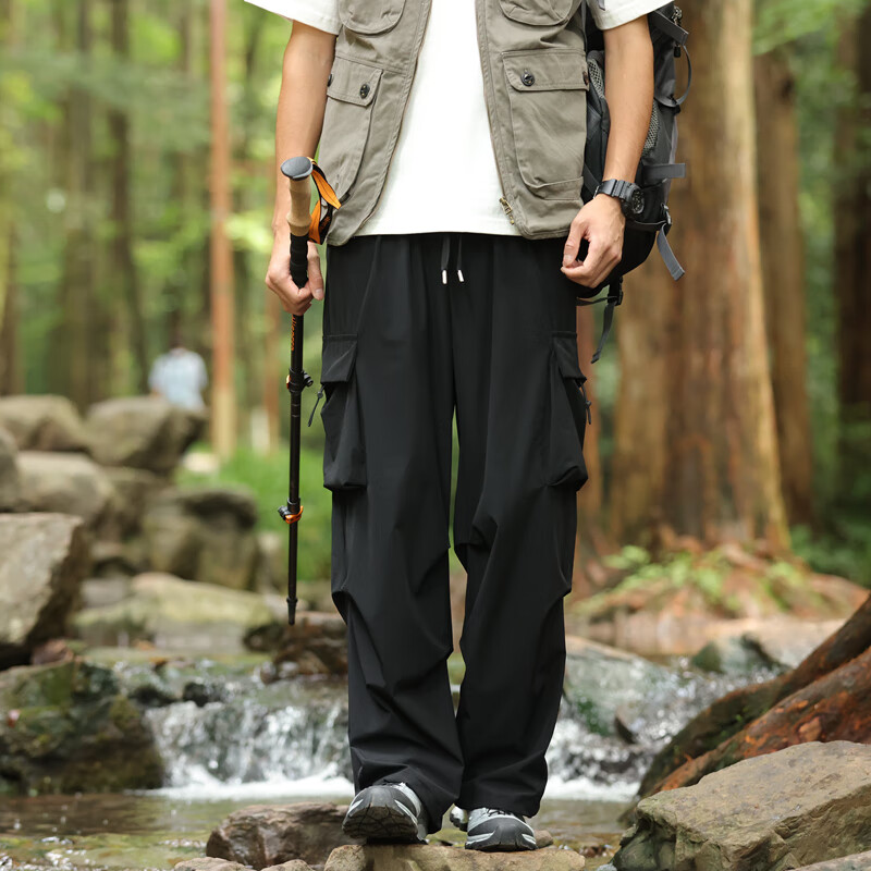 Dingfengbaoluo Versatile Cargo Pants for Men