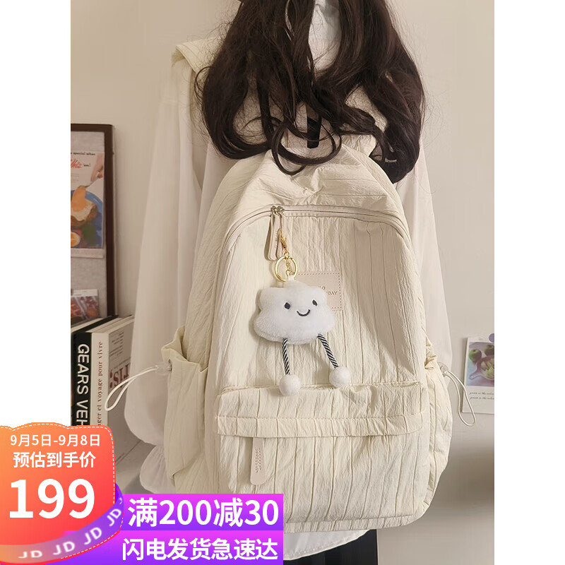 Viney Backpack for Women - Casual High School Student Bookbag