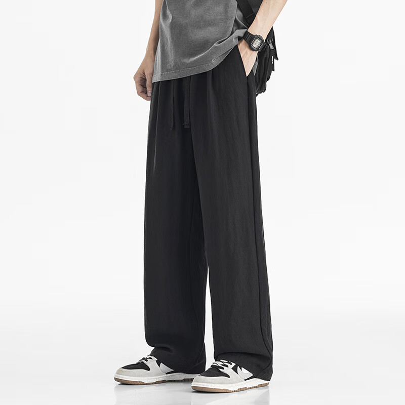 I'M DAVID Lightweight Linen Trousers for Men