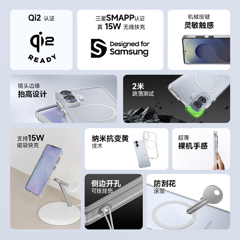 BELKIN Samsung S25+ Magnetic Transparent Case