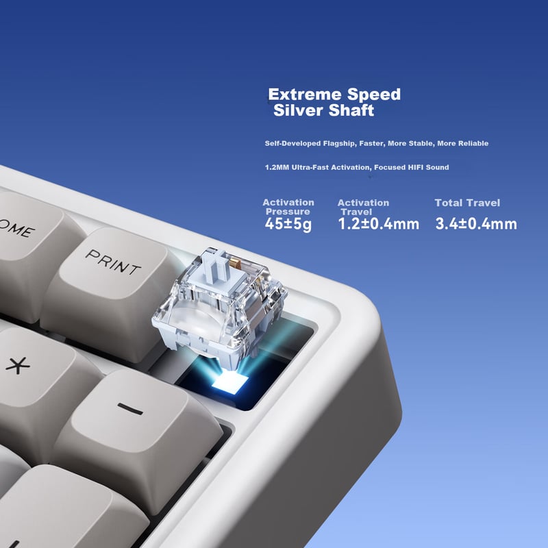 AUSDOM H98 Tri-Mode Mechanical Keyboard