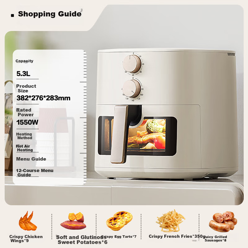 Midea 2025 Air Fryer & Steamer with Large Window