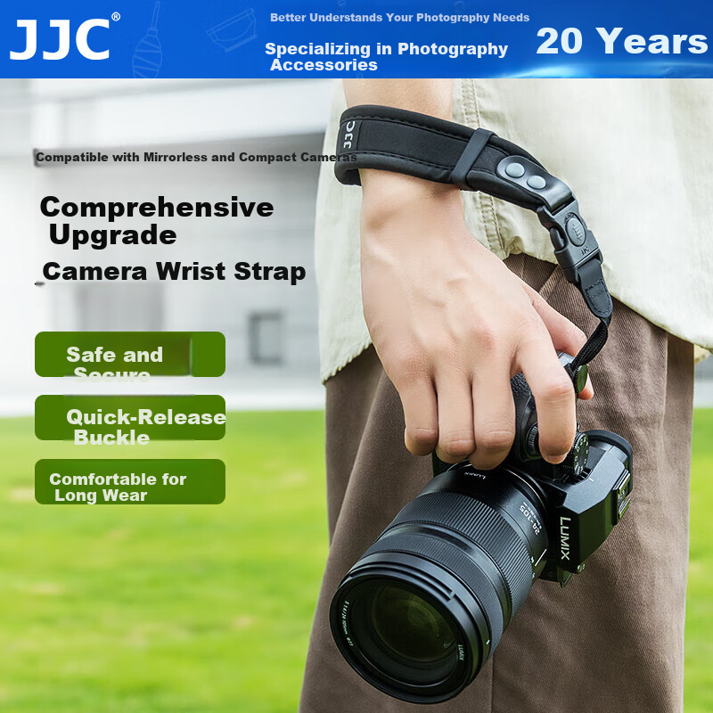 JJC Wrist Strap for Canon R10 & Sony A7M4