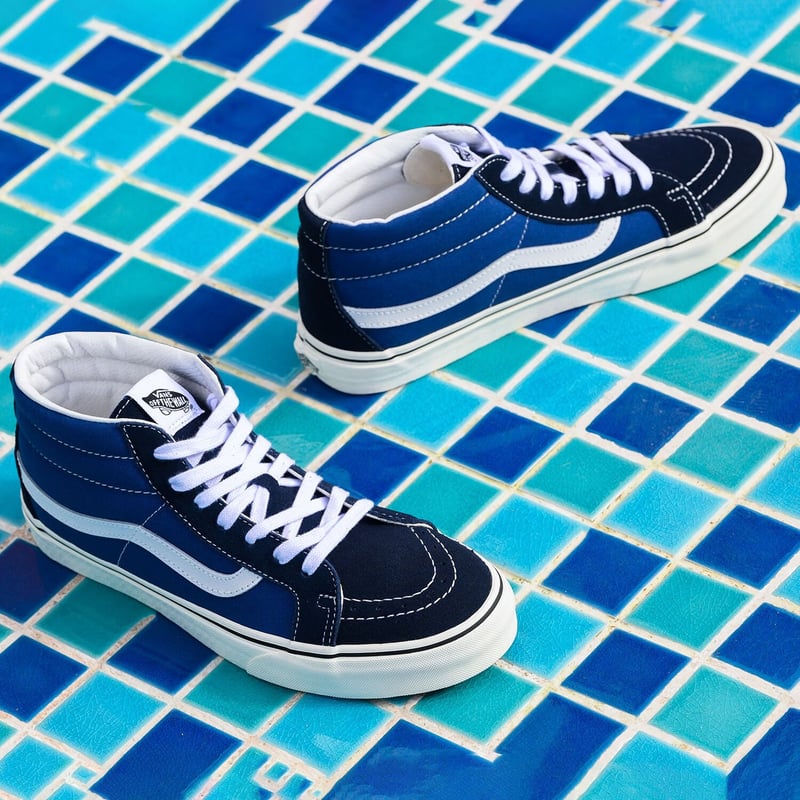 VANS SK8-MID REISSUE Navy Blue Sneakers Size 34.5