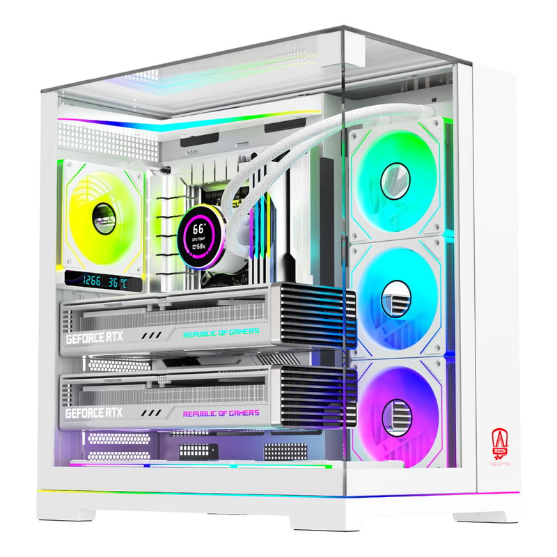 AOC AICG803W White ATX Gaming Case