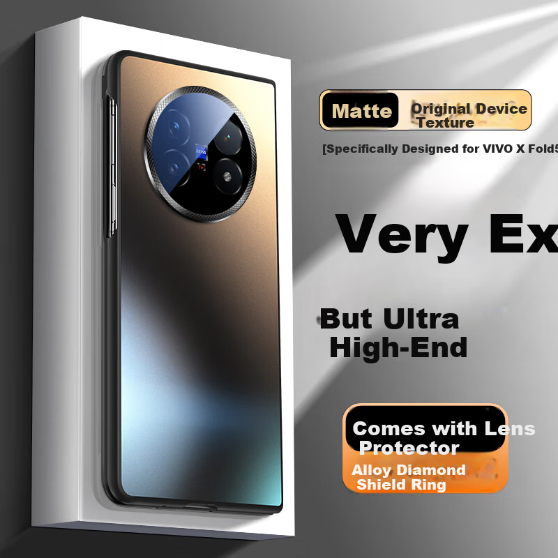 NEYAA LINGDUN Case for vivo Xfold5 - Ultra-Thin Matte Glass