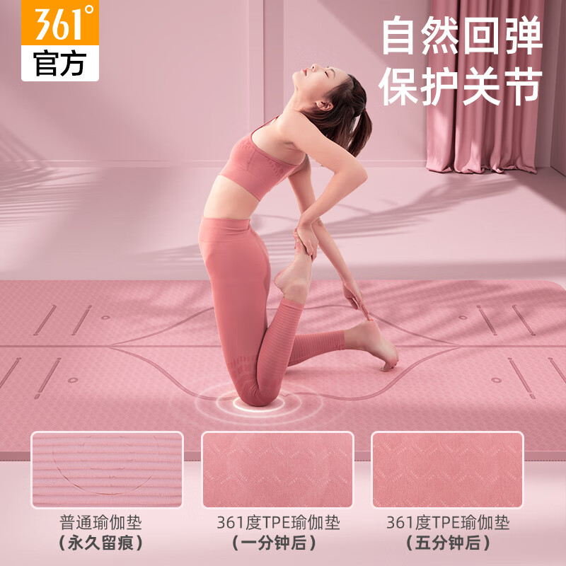 361° Thickened Non-Slip Yoga Mat with Backpack