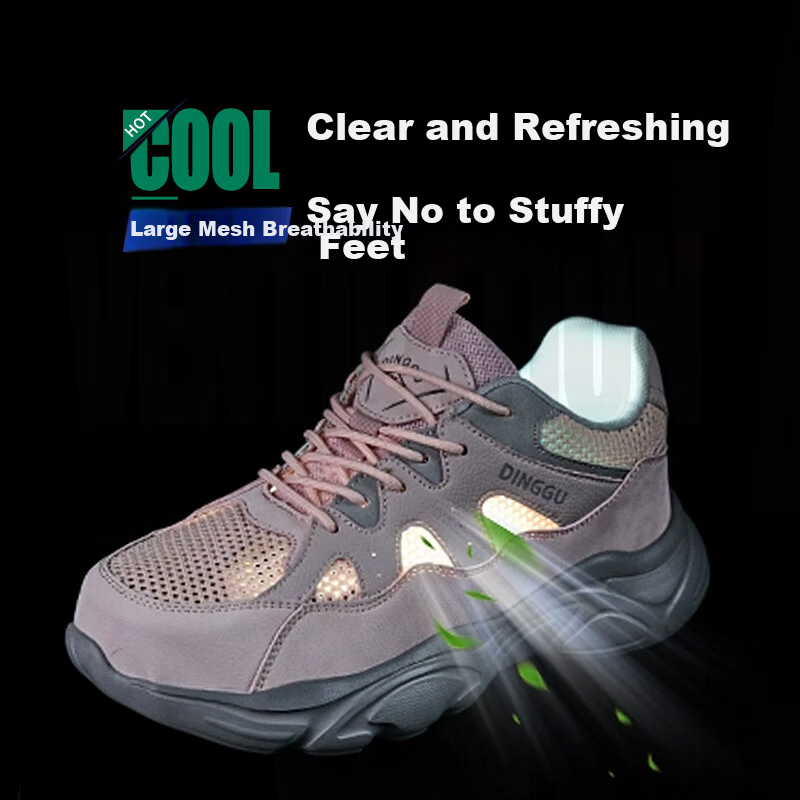Dinggu Safety Work Shoes - Anti-Smash Steel Toe