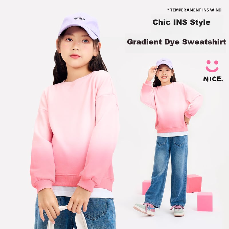 TonLion Kids Purple Gradient Sweatshirt