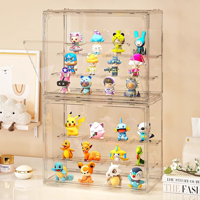 OMANTI 3-Layer Transparent Action Figure Storage Box