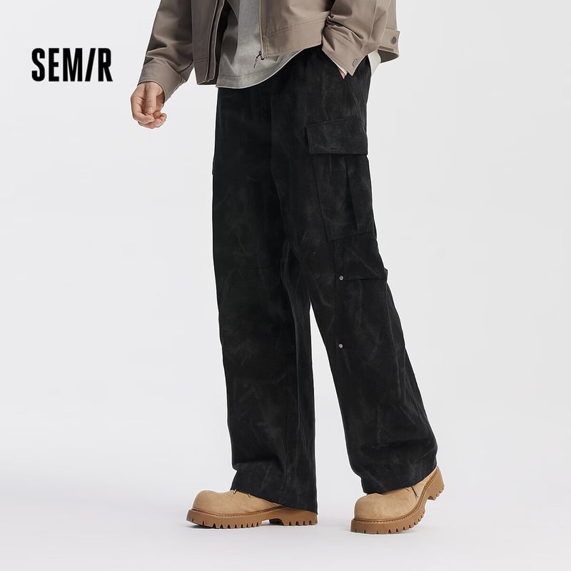 Semir Casual Cargo Curved Pants 2025 Autumn