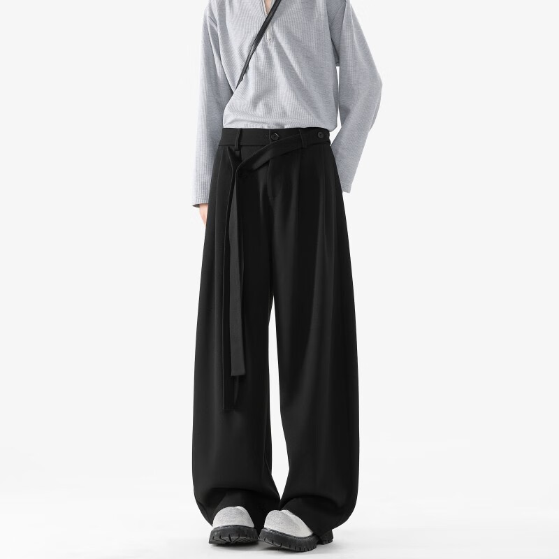 IZEXX Curved Knife Dress Pants - Summer Old Money Style Casual Trousers