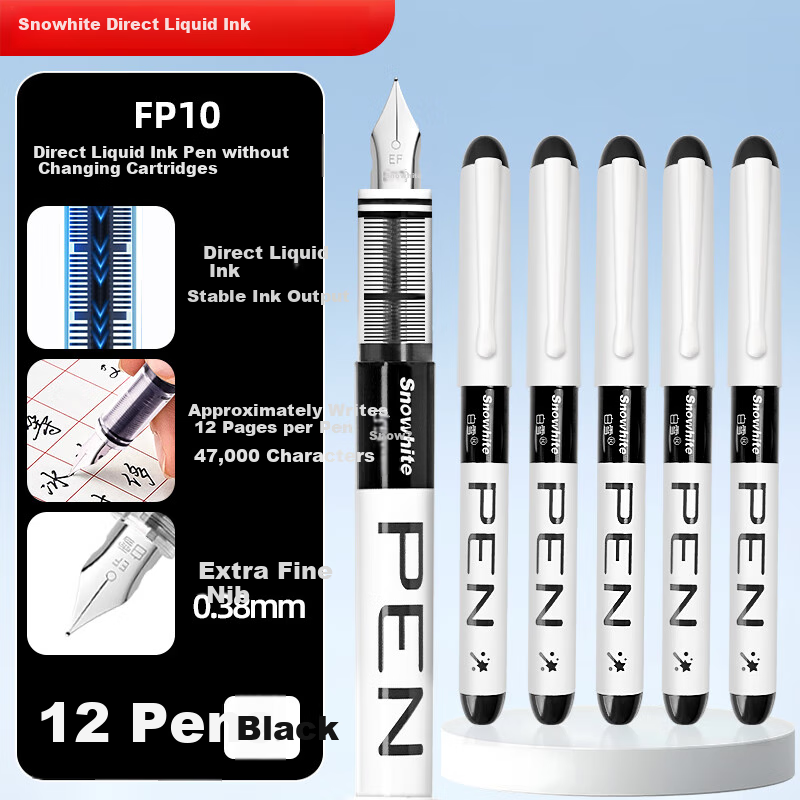 Snowhite Direct-Fill Fountain Pen for Kids