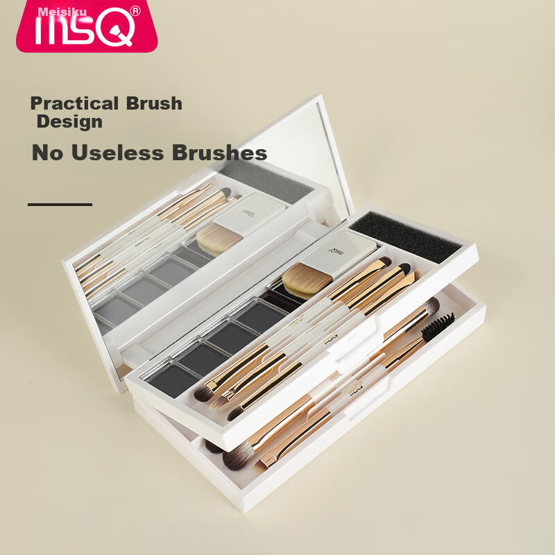 MSQ 8-Piece Foldable Makeup Brush Set