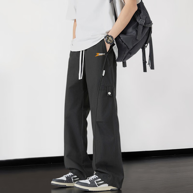 IZEXX Pure Cotton Cargo Pants - American-Style Loose-Fit
