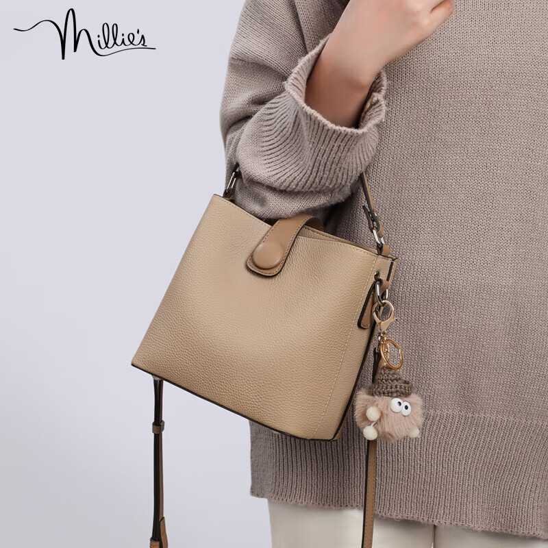 Millies Amber Leather Bucket Bag