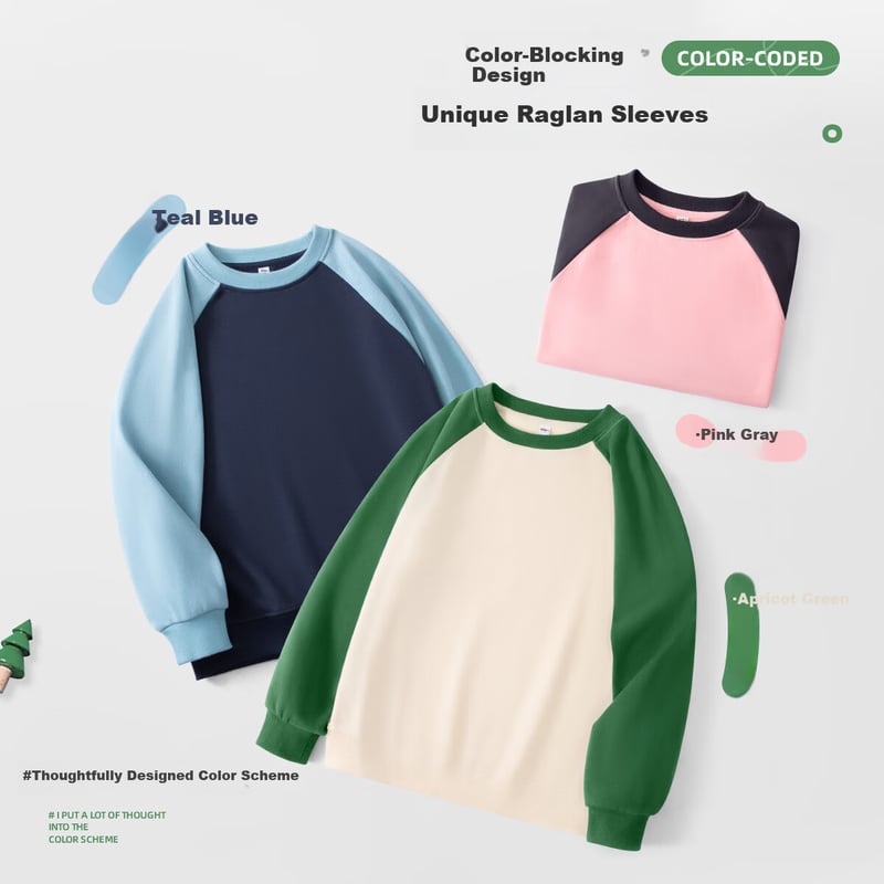 TonLion Boys Colorblock Crewneck Sweatshirt