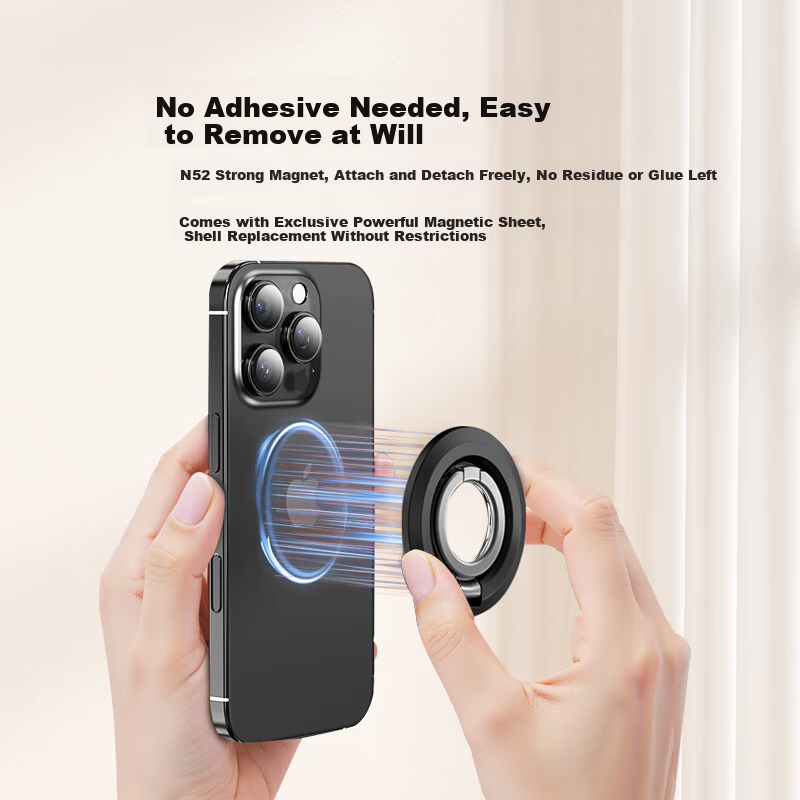 BZBC Dual-Ring Magnetic Car Mount with MagSafe