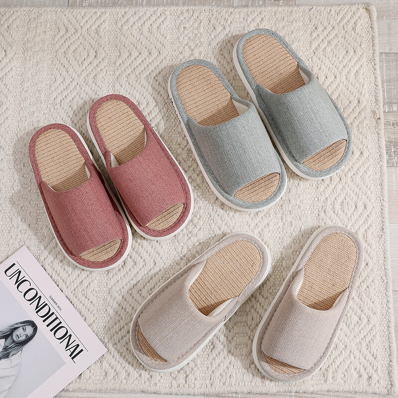 XGGC Japanese-Style Linen Slippers