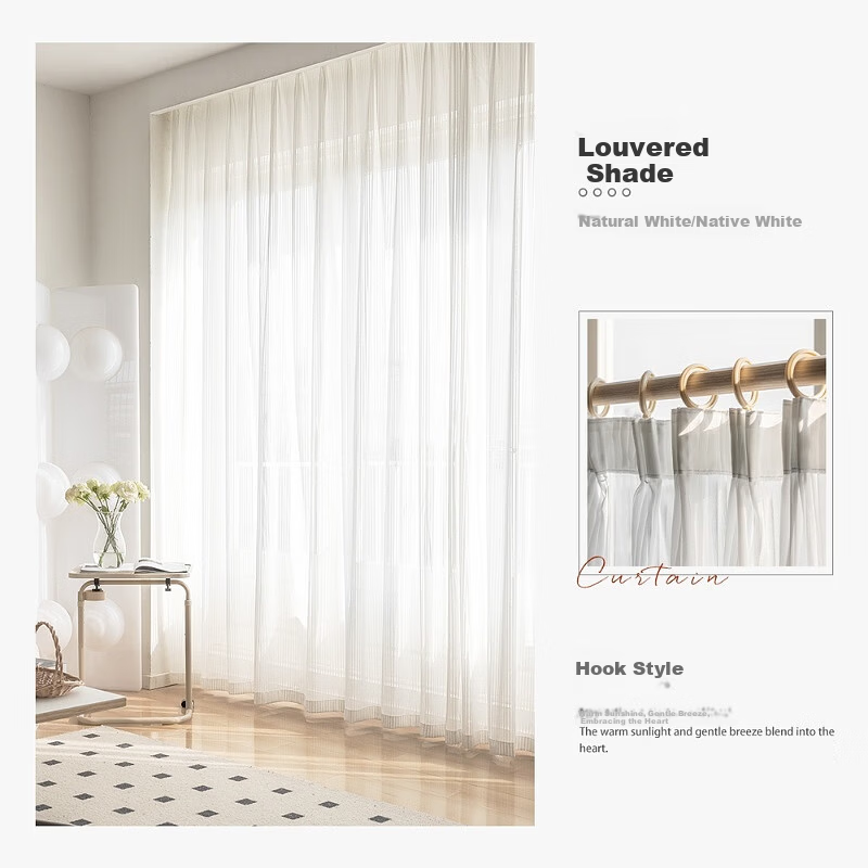 Mercury Home Translucent Balcony Curtain