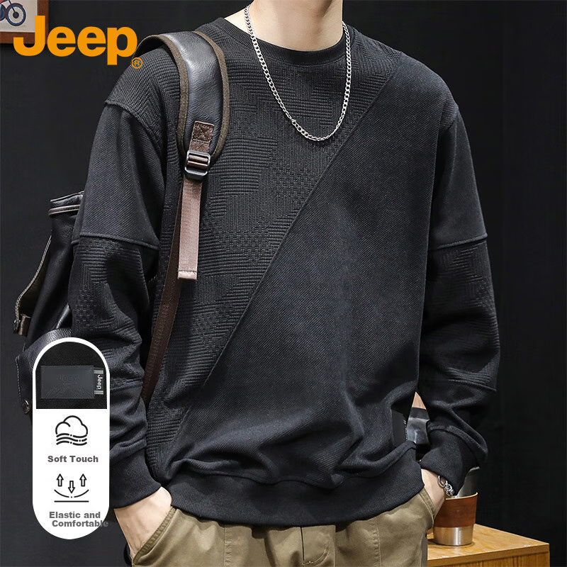 JEEP Men's Heavyweight Long-Sleeve Sweatshirt