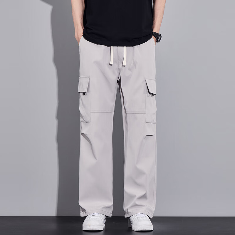 POUM Cargo Hiking Pants for Men - Trendy Wide-Leg Style